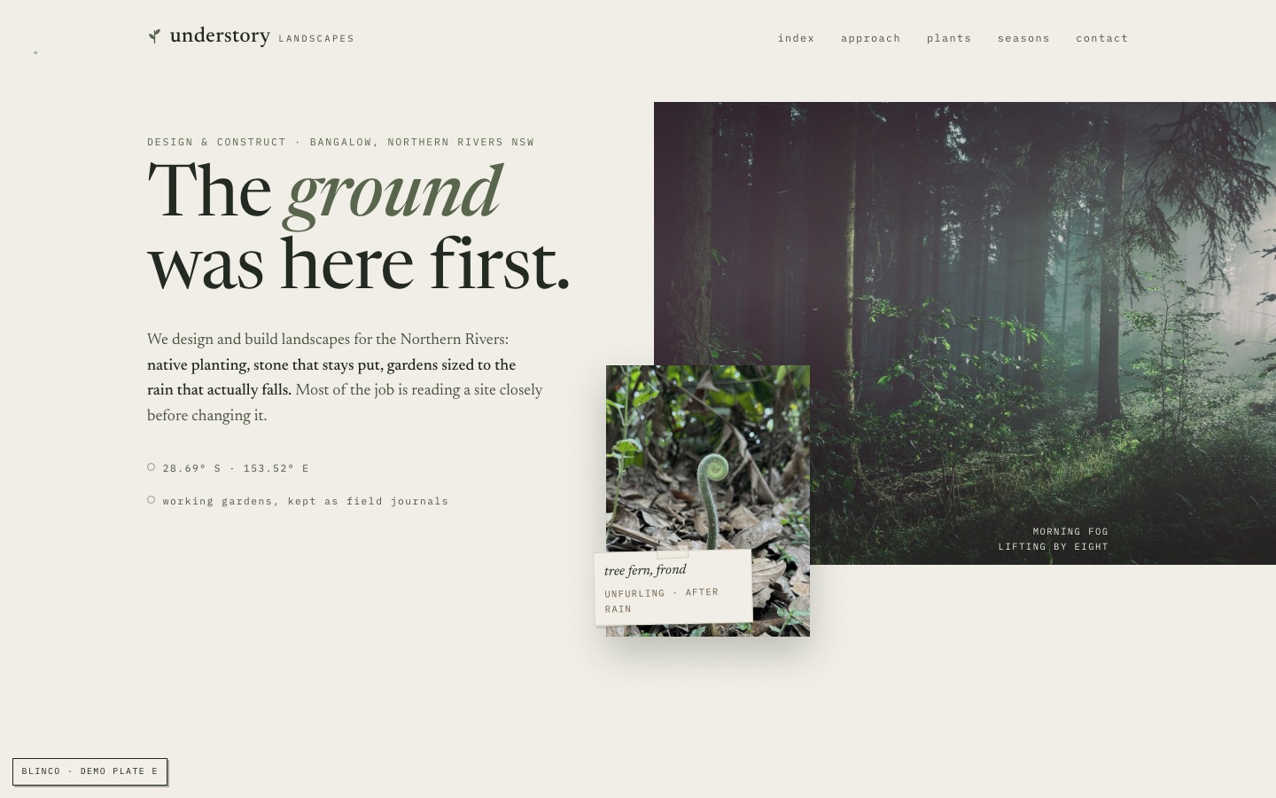 Cover of the Understory Landscapes demonstration site